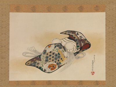 Masque Noh : Okina, daté 1879 - Shibata Zeshin