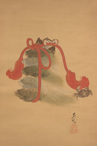 Tortues et crabes - Shibata Zeshin