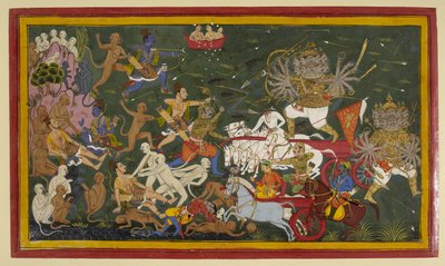 Combattre le roi démon à dix têtes Ravana, 