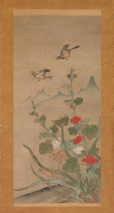 Oiseaux et fleurs d