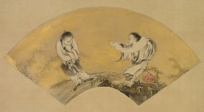 Hanshan et Shide Kanzan et Jittoku, milieu des années 1500 - Shikibu Terutada