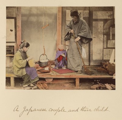 Un couple japonais et son enfant - Shinichi Suzuki