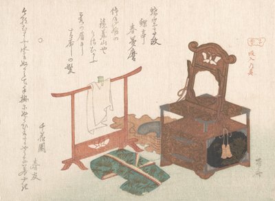Accessoires pour une mariée de la collection Pluie de Printemps Haru..., probablement 1816 Année du Rat - Shinsai