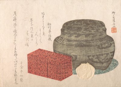 Porte-feu et boîte à thé, 19e siècle - Shinsai