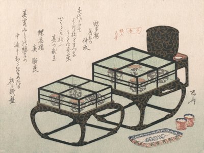 Petites tables à dîner, probablement 1816 - Shinsai