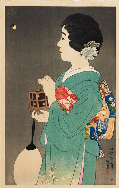 Attraper des lucioles Hotaru gari, 1931 - Shinsui Ito