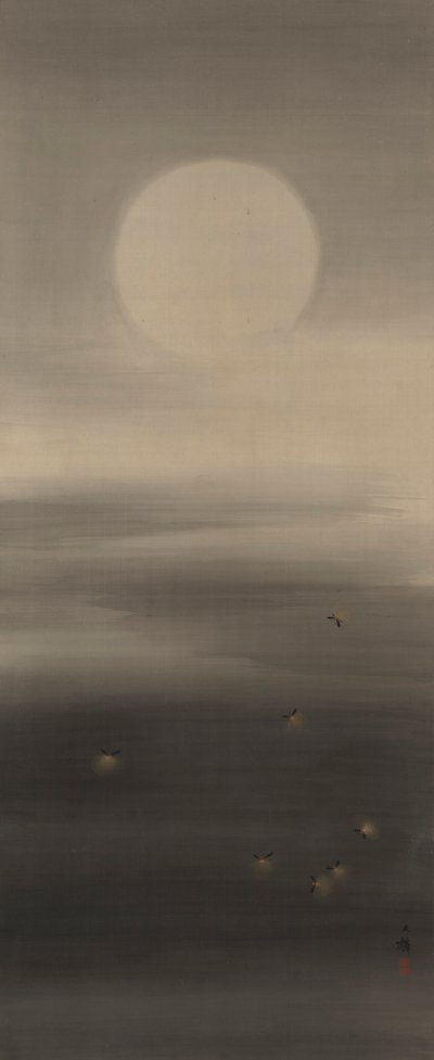 Sept lucioles au clair de lune - Shiokawa Bunrin