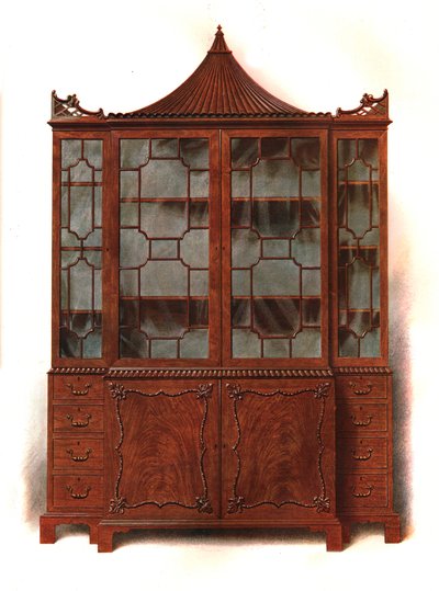 Cabinet en acajou, 1906 - Shirley Charles Llewellyn Slocombe