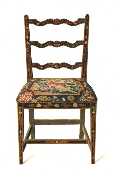 Chaise peinte, 1908 - Shirley Charles Llewellyn Slocombe