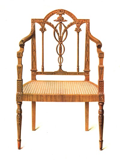 Chaise en bois de satin, 1908 - Shirley Charles Llewellyn Slocombe