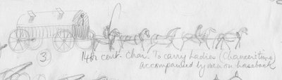 Charrette du XIVe siècle, vers 1950 - Shirley Markham