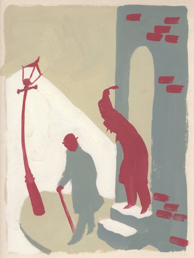 Embuscade dans une allée, vers 1950 - Shirley Markham
