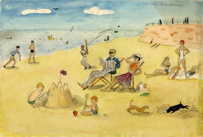 Scène de plage, vers 1946 - Shirley Markham