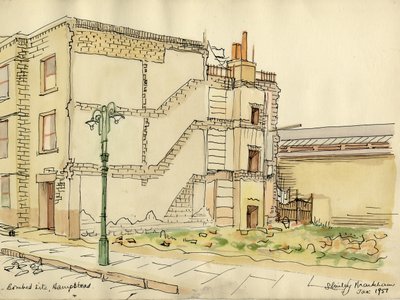 Site bombardé, Hampstead - Shirley Markham