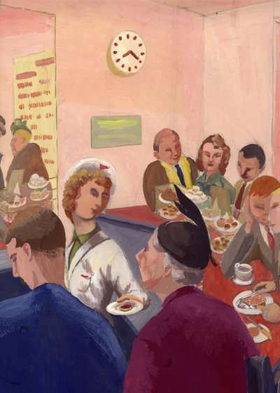 Intérieur de café, Londres - Shirley Markham