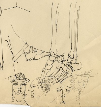 Visages et os du pied, 1953 - Shirley Markham