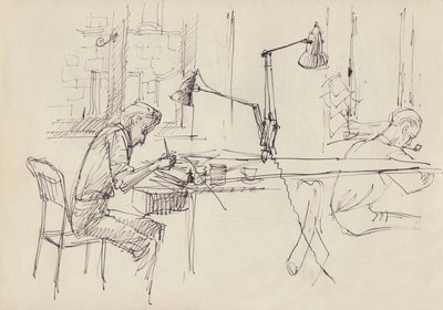 Studio de design graphique, vers 1950 - Shirley Markham
