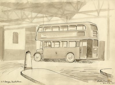 Garage L.T., Chalk Farm, 1950 - Shirley Markham