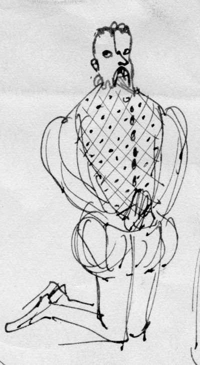 Homme en costume d