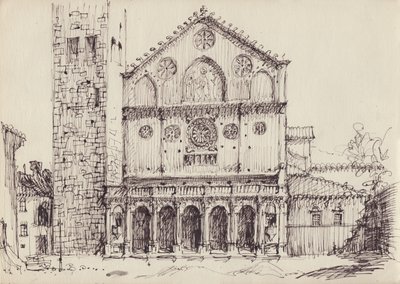 Église romane, Italie, vers 1950 - Shirley Markham