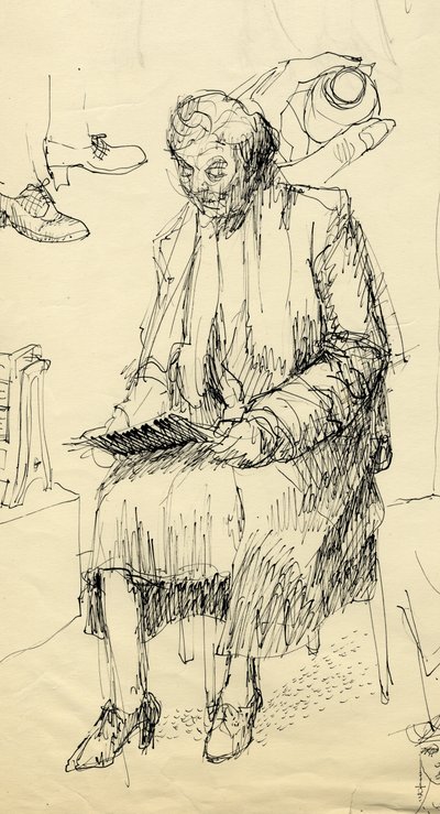 Femme assise lisant, 1953 - Shirley Markham