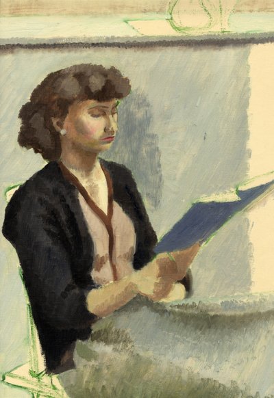 Femme assise lisant - Shirley Markham