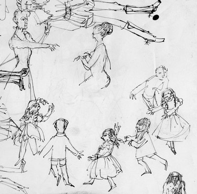 Étude pour une classe de danse, vers 1950 - Shirley Markham