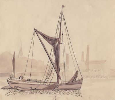 Péniche de la Tamise, 1951 - Shirley Markham