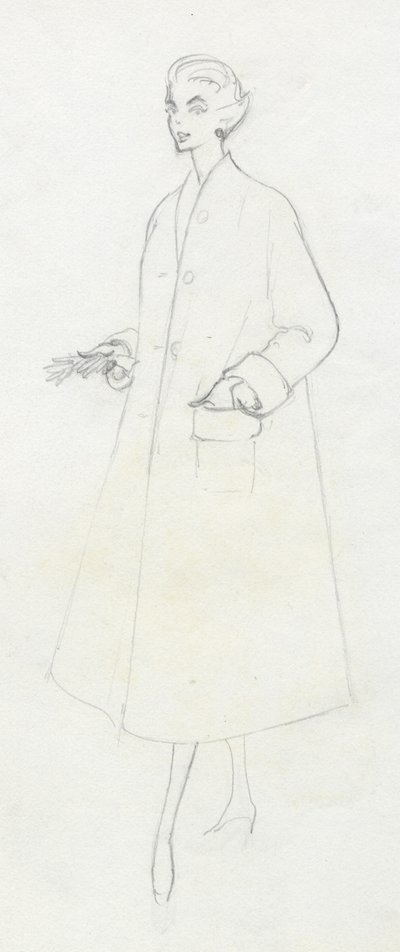 Femme en manteau duster - Shirley Markham