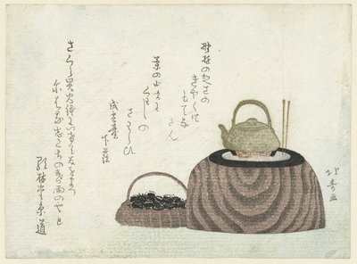 Bouilloire sur le poêle - Shotei Hokuju