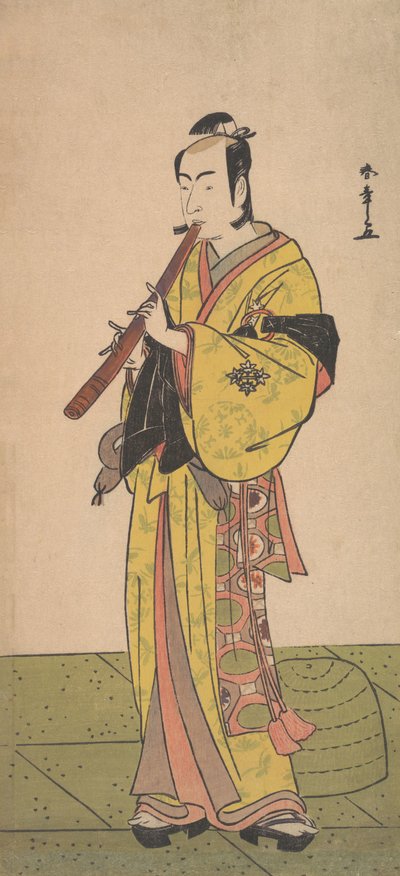 Ichikawa Bennosuke en tenue de Komuso, vers 1788 - Shunsho