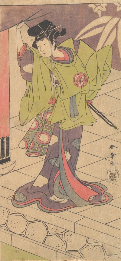 Le 2e Yamashita Kinsaku dans le rôle de Tsukisayo, 2e mois, 1770 - Shunsho