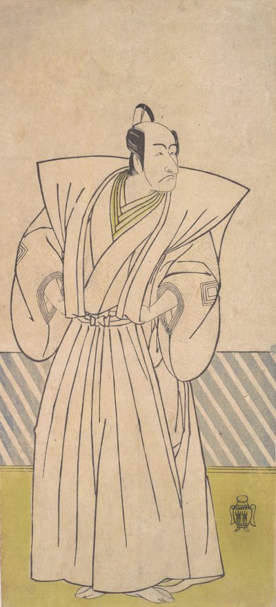 Le cinquième Ichikawa Danjuro en samouraï de haut rang, fin 18e siècle - Shunsho