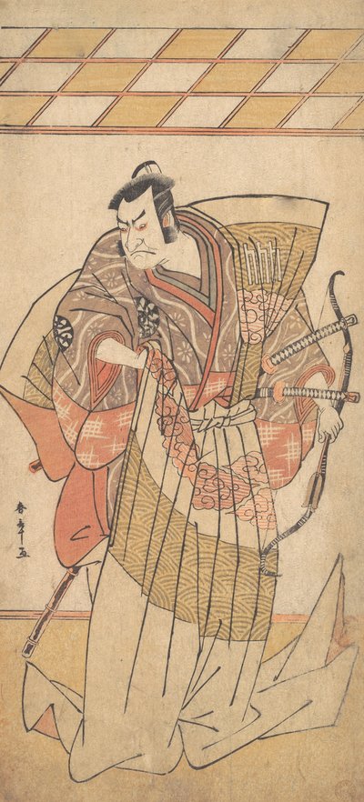Le premier Nakamura Nakazo en homme de haut rang vêtu de Naga-Bakama, vers 1781 - Shunsho