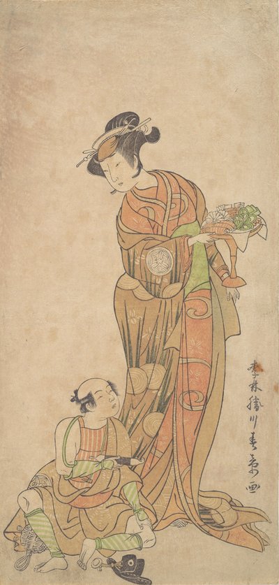 Le deuxième Yamashita Kinsaku dans le rôle de Shigenoi, été 1772 - Shunsho