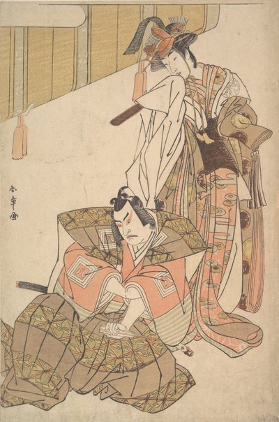 Le troisième Ichikawa Yaozo et Mimasu Tokujiro - Shunsho