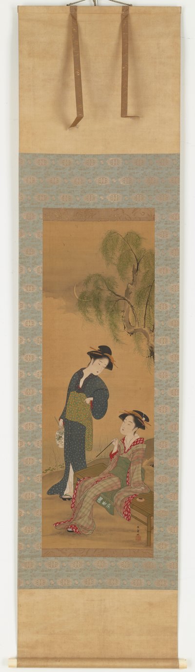 Deux femmes sous un saule - Shunsho