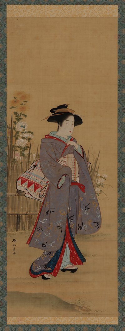 Femme près d