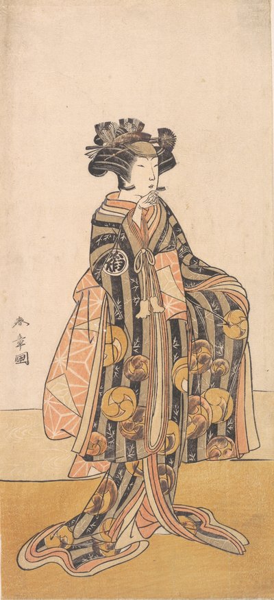 Yoshizawa Iroha en tant que femme Tomoe Gozen debout sur la rive - Shunsho