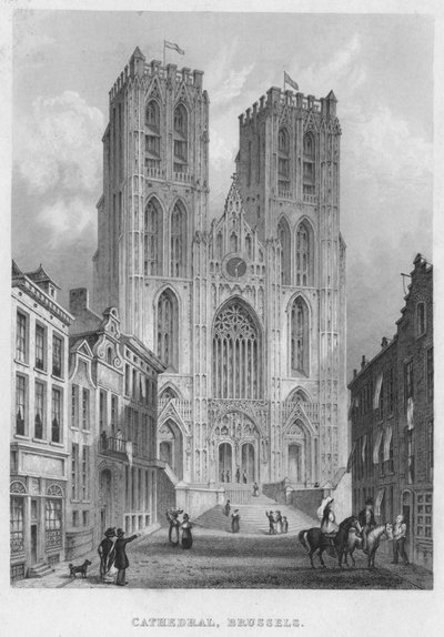 Cathédrale, Bruxelles, 1850 - Shury and Son