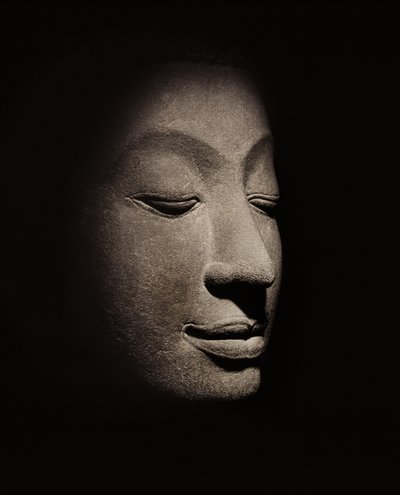 Tête de Bouddha de la période Ayutthaya - Siamese School