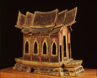 Modèle de temple de la période Ayutthaya - Siamese School