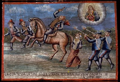 Ex-voto sicilien : « La comtesse Ursino enlevée vient d