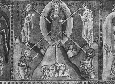 Jésus-Christ au Mont Thabor - Sicilian School