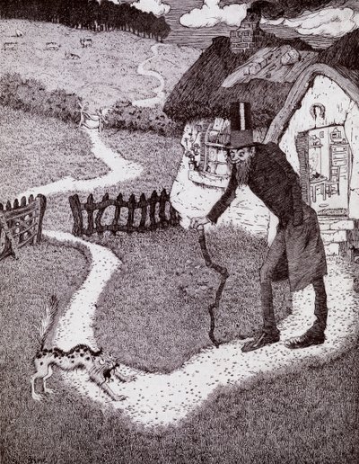 Il était un homme tordu, du livre pour enfants de la princesse Marie-José, publié 1916 - Sidney Herbert Sime