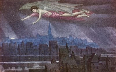 La Légende dorée : Lucifer survolant la ville - Sidney Meteyard