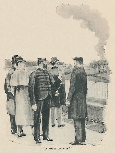 Une maison en feu, 1892 - Sidney Paget