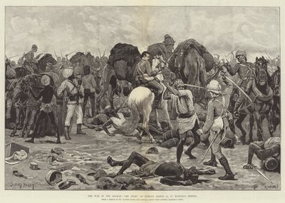 La guerre au Soudan, la bataille du dimanche 22 mars, à Zereba de McNeill - Sidney Paget