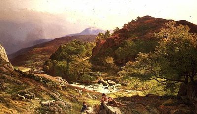 Sur la rivière Llugwy près de Capel Curig, N. Pays de Galles - Sidney Richard Percy