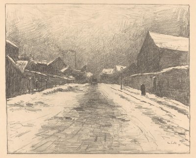 Rue enneigée - Siebe Johannes ten Cate